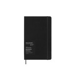 Kalendarz tygodniowy MOLESKINE Smart 2025, L, twarda oprawa, 13x21cm, czarny