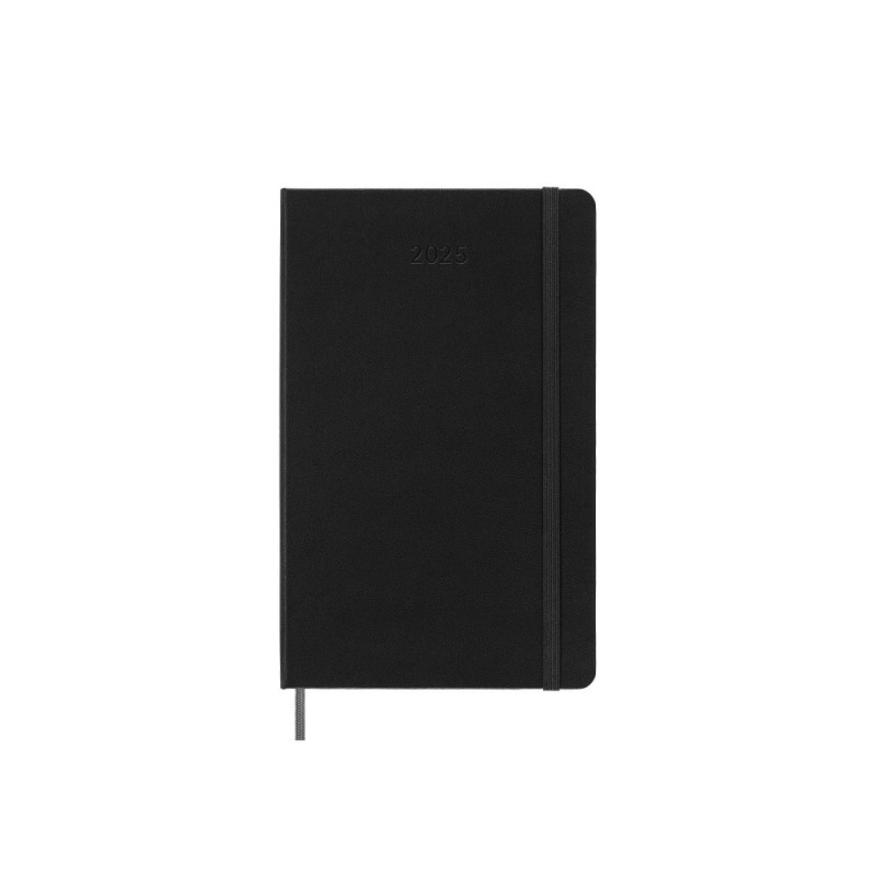 Kalendarz tygodniowy MOLESKINE Smart 2025, L, twarda oprawa, 13x21cm, czarny