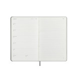 Kalendarz tygodniowy MOLESKINE Smart 2025, L, twarda oprawa, 13x21cm, czarny
