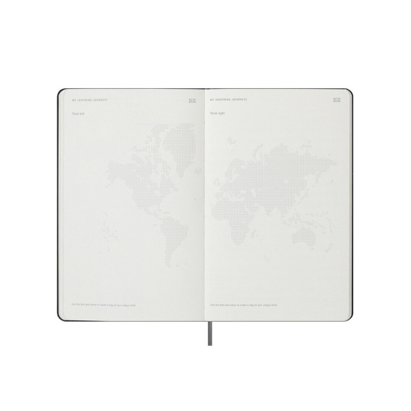 Kalendarz tygodniowy MOLESKINE Smart 2025, L, twarda oprawa, 13x21cm, czarny