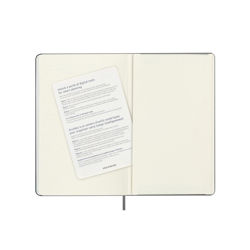 Kalendarz tygodniowy MOLESKINE Smart 2025, L, twarda oprawa, 13x21cm, czarny