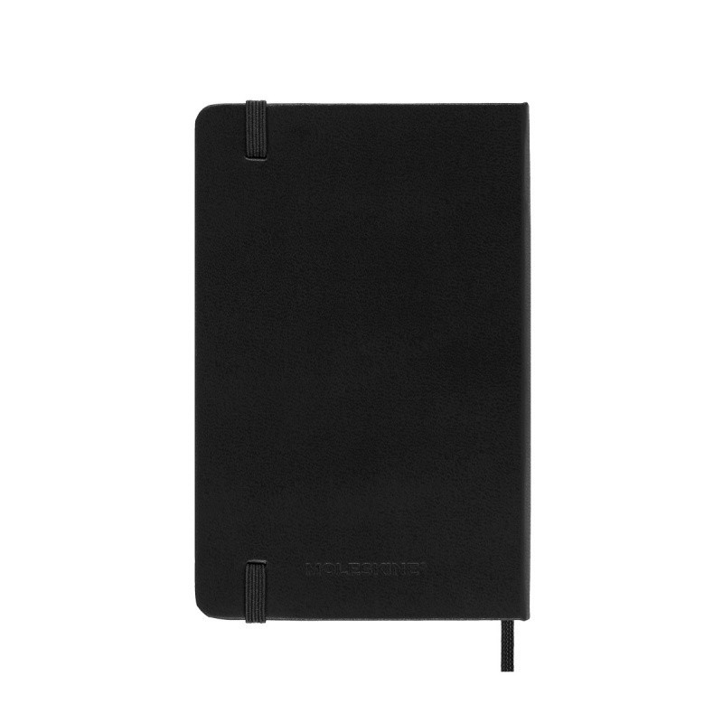 Kalendarz tygodniowy vertykalny MOLESKINE 2025, 12M, P, twarda oprawa, 9x14cm, czarny