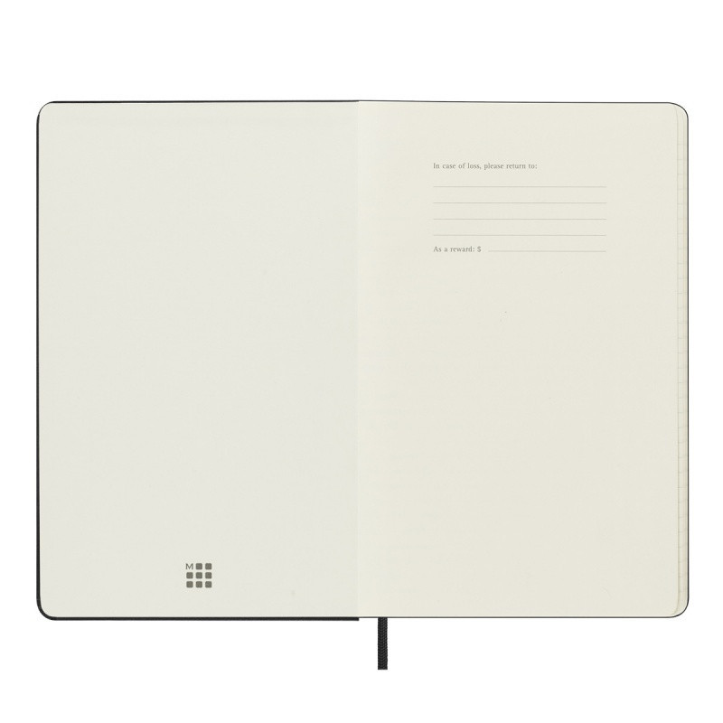 Kalendarz tygodniowy vertykalny MOLESKINE Pro 2025, 12M, L, twarda oprawa, 13x21cm, czarny