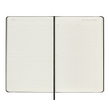 Kalendarz tygodniowy vertykalny MOLESKINE Pro 2025, 12M, L, twarda oprawa, 13x21cm, czarny