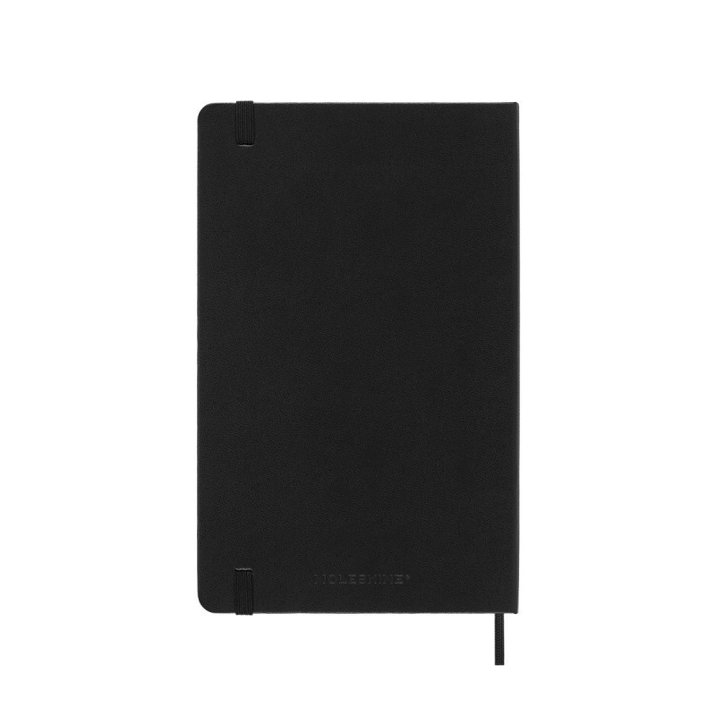 Kalendarz tygodniowy vertykalny MOLESKINE Pro 2025, 12M, L, twarda oprawa, 13x21cm, czarny