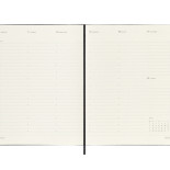 Kalendarz tygodniowy vertykalny MOLESKINE Pro 2025, 12M, XL, twarda oprawa, 19x25cm, czarny