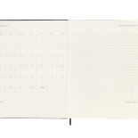 Kalendarz tygodniowy vertykalny MOLESKINE Pro 2025, 12M, XL, twarda oprawa, 19x25cm, czarny