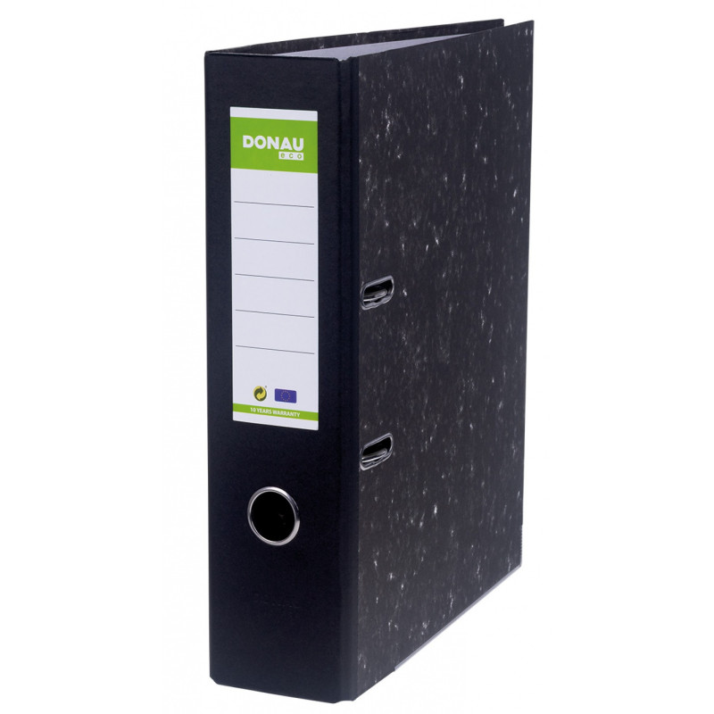 Segregator DONAU ECO, A4/80mm, grzbiet czarny
