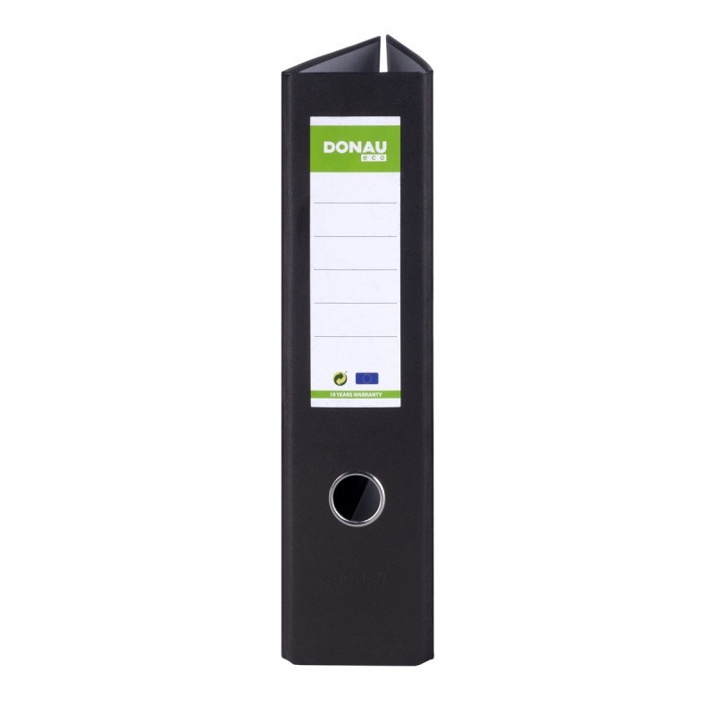 Segregator DONAU ECO, A4/80mm, grzbiet czarny