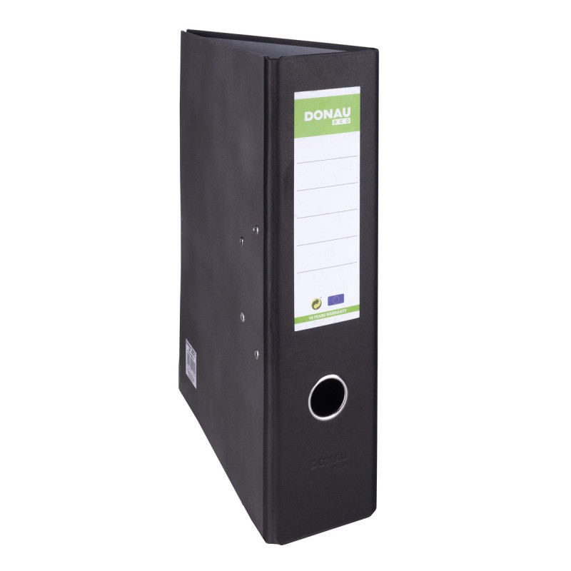 Segregator DONAU ECO, A4/80mm, grzbiet czarny