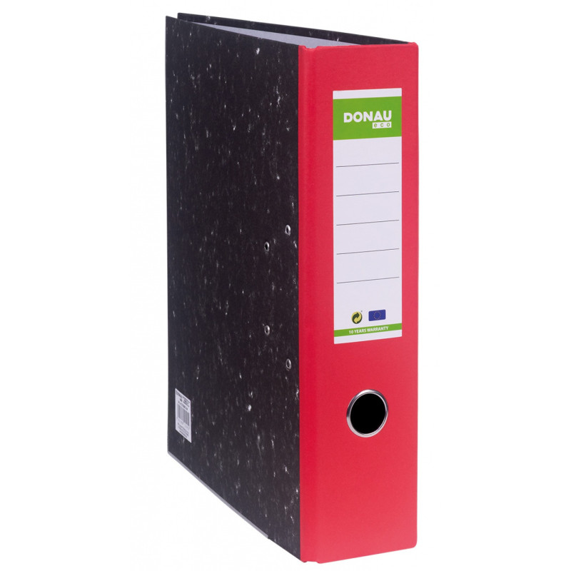 Segregator DONAU ECO, A4/80mm, grzbiet czerwony