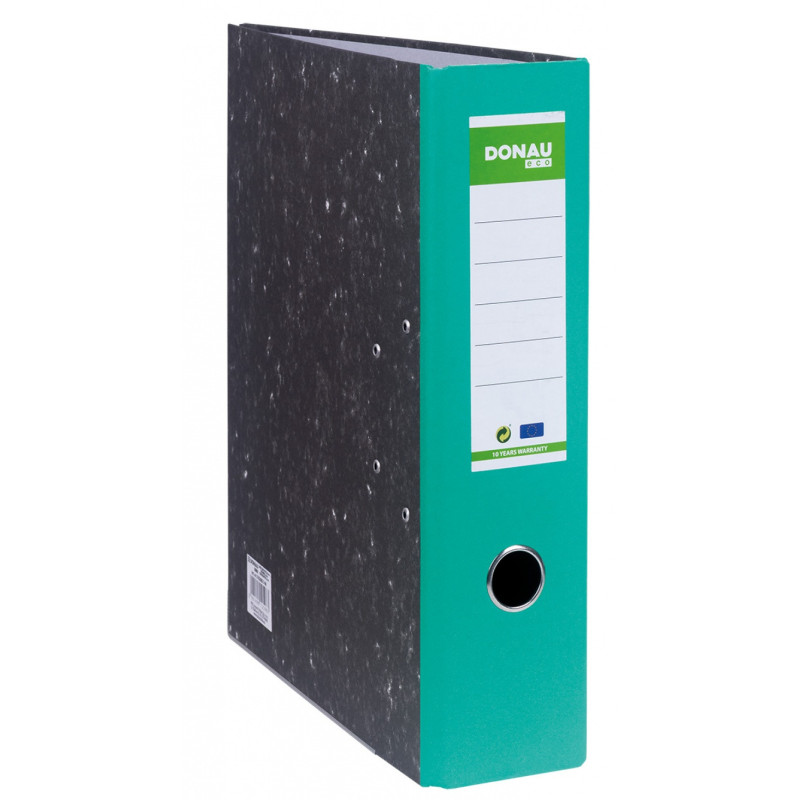 Segregator DONAU ECO, A4/80mm, grzbiet zielony