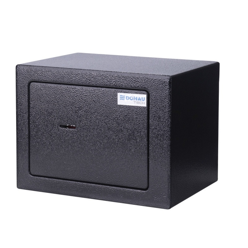 Sejf manualny DONAU TECH, 230x170x170 mm, czarny