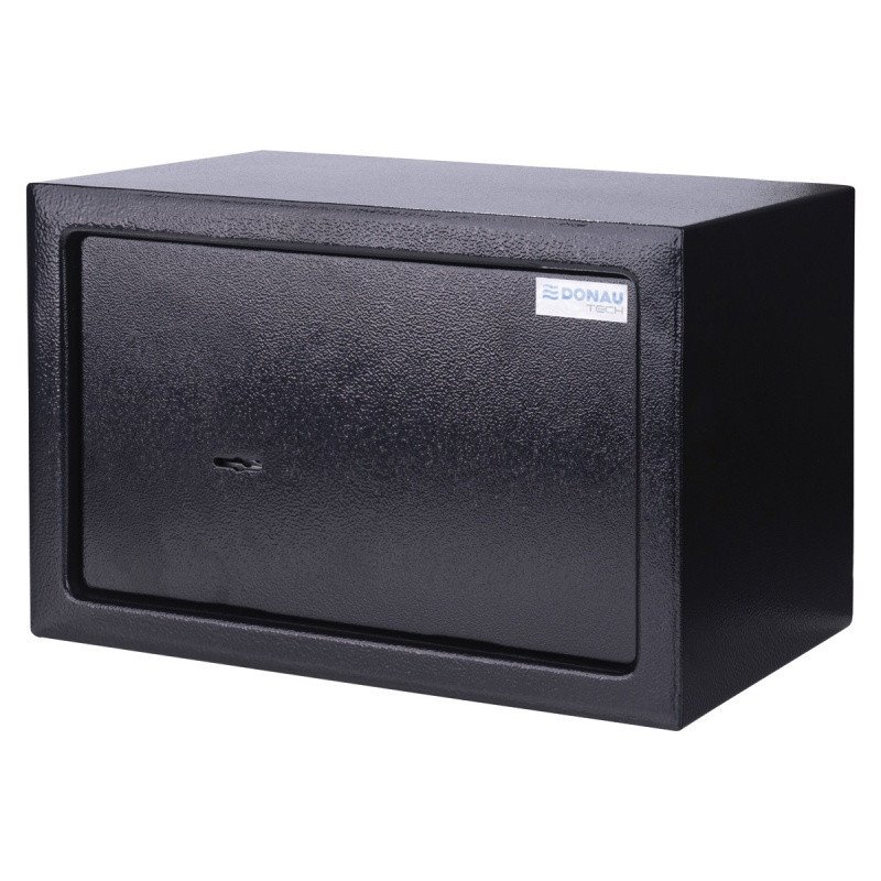 Sejf manualny DONAU TECH, 310x200x200 mm, czarny