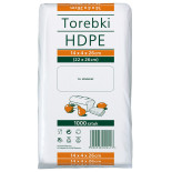 Torebki spożywcze SARANTIS, HDPE, 14x4x26cm, 1000 szt., transparentne