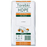 Torebki spożywcze SARANTIS, HDPE, 18x4x35cm, 1000 szt., transparentne