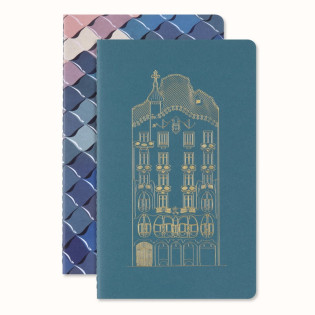 Zestaw 2 zeszytów MOLESKINE Casa Batalló Cahier 2024, L, 13x21cm, w linie, edycja limitowana