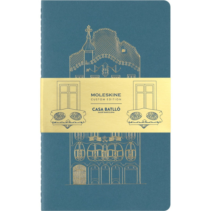 Zestaw 2 zeszytów MOLESKINE Casa Batalló Cahier 2024, L, 13x21cm, w linie, edycja limitowana