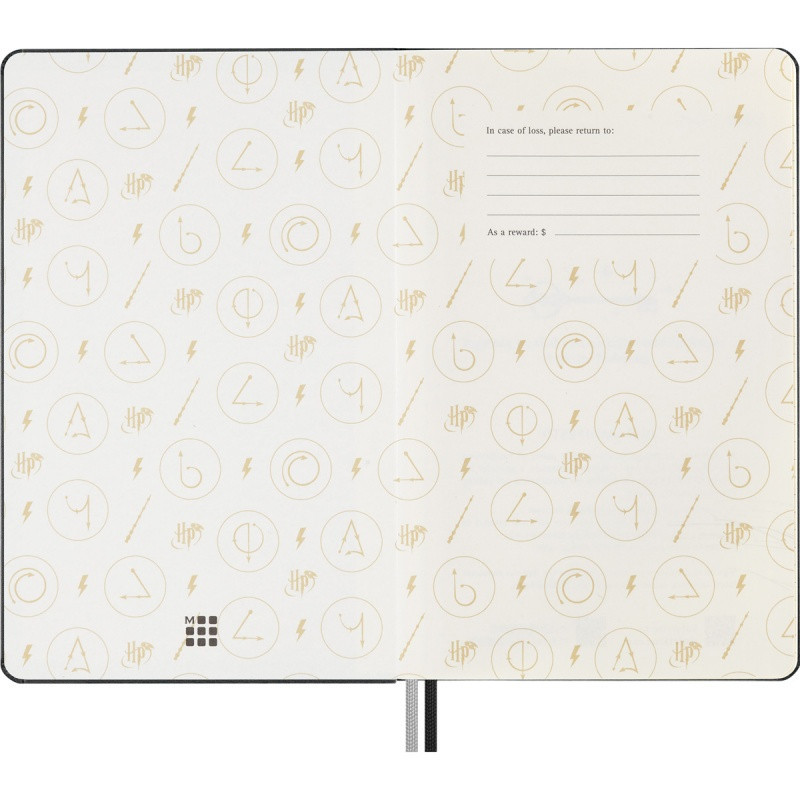 Notatnik MOLESKINE Harry Potter Lumos 2024, 13x21cm, w linie, edycja limitowana