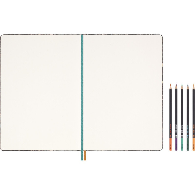 Zestaw MOLESKINE Rok Smoka Zeng Fanzhi 2024, szkicownik + kredki, edycja limitowana, w pudełku