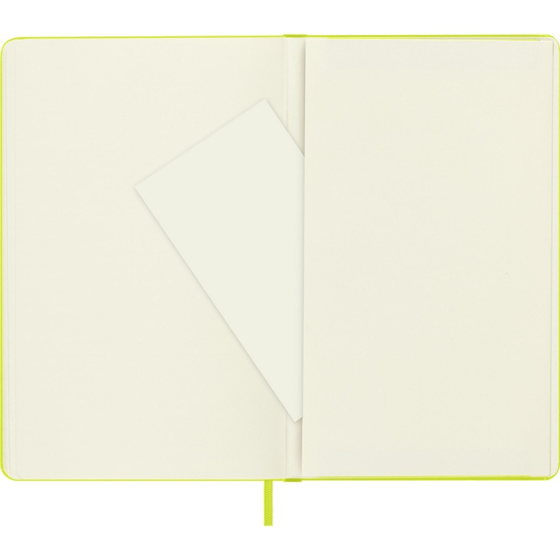 Notes MOLESKINE Classic L (13x21cm), gładki, twarda oprawa, 240 stron, lemon green