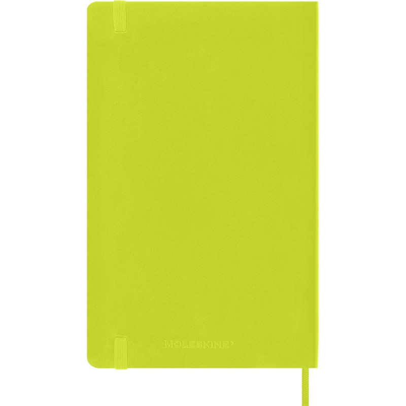 Notes MOLESKINE Classic L (13x21cm), w linie, miękka oprawa, 192 strony, lemon green