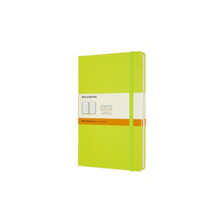 Notes MOLESKINE Classic L (13x21cm), w linie, twarda oprawa, 240 stron, lemon green