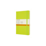 Notes MOLESKINE Classic L (13x21cm), w linie, twarda oprawa, 240 stron, lemon green
