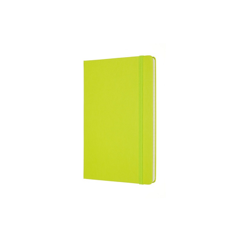 Notes MOLESKINE Classic L (13x21cm), w linie, twarda oprawa, 240 stron, lemon green
