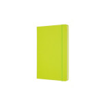 Notes MOLESKINE Classic L (13x21cm), w linie, twarda oprawa, 240 stron, lemon green