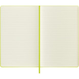 Notes MOLESKINE Classic L (13x21cm), w linie, twarda oprawa, 240 stron, lemon green