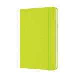 Notes MOLESKINE Classic P (9x14cm), gładki, twarda oprawa, 192 strony, lemon green