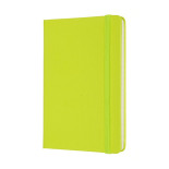 Notes MOLESKINE Classic P (9x14cm), w linie, twarda oprawa, 192 strony, lemon green