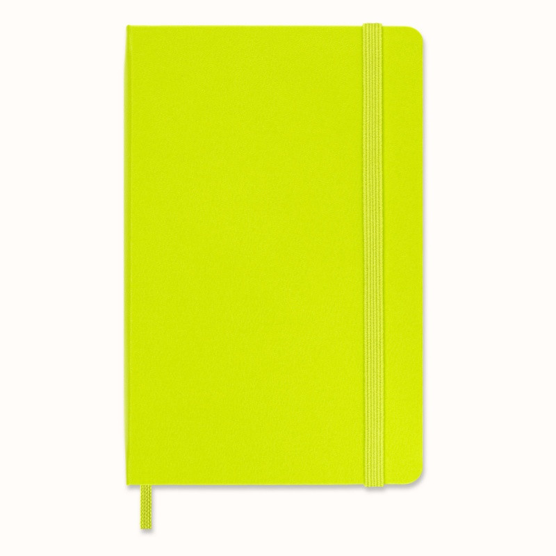 Notes MOLESKINE Classic P (9x14cm), w linie, twarda oprawa, 192 strony, lemon green