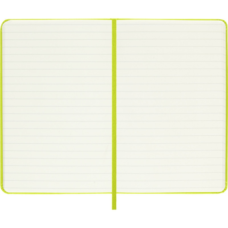 Notes MOLESKINE Classic P (9x14cm), w linie, twarda oprawa, 192 strony, lemon green