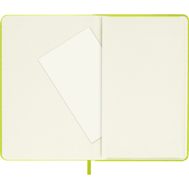 Notes MOLESKINE Classic P (9x14cm), w linie, twarda oprawa, 192 strony, lemon green
