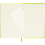 Notes MOLESKINE Classic P (9x14cm), w linie, twarda oprawa, 192 strony, lemon green