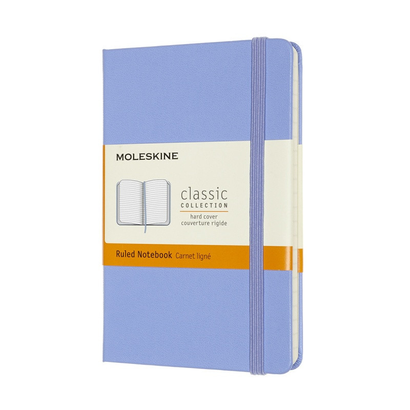 Notes MOLESKINE Classic P (9x14cm), w linie, twarda oprawa, 192 strony, hydrangea blue