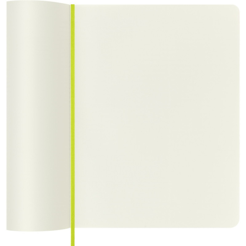 Notes MOLESKINE Classic XL (19x25cm), gładki, miękka oprawa, 192 strony, lemon green