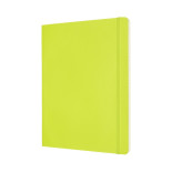 Notes MOLESKINE Classic XL (19x25cm), w linie, miękka oprawa, 192 strony, lemon green