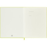 Notes MOLESKINE Classic XL (19x25cm), w linie, twarda oprawa, 192 strony, lemon green