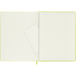 Notes MOLESKINE Classic XL (19x25cm), w linie, twarda oprawa, 192 strony, lemon green