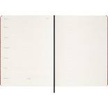 Zestaw kolekcjonerski MOLESKINE Shine, teczka + pióro wieczne Kaweco + niedatowany planer, metaliczny czerwony