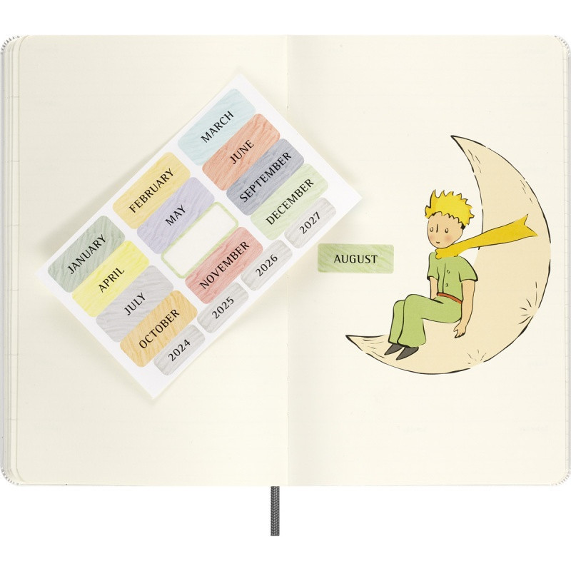 Zestaw MOLESKINE Pro Mały Książę, notes w linie + niedatowany planer L, edycja limitowana, w pudełku