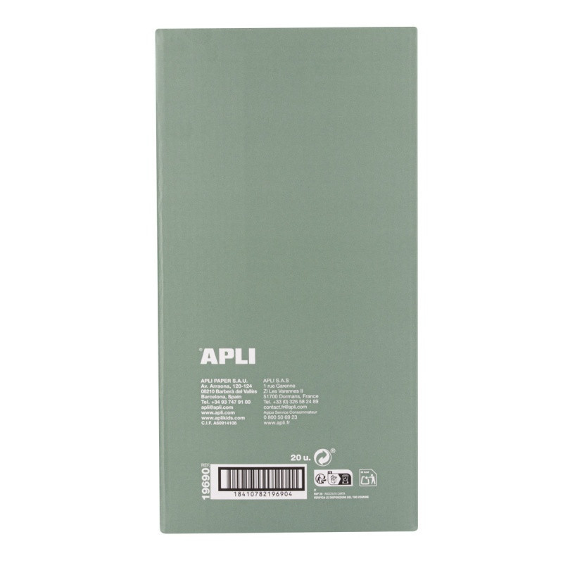 Display ołówków wiecznych APLI Infinite, HB, pudełko kart. z zawieszką, 20 szt., mix kolorów