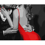 Malowanie po numerach IDEYKA, 40x50 cm, uścisk kochanków, 1 szt., w pudełku