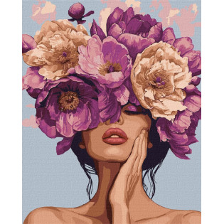 Malowanie po numerach IDEYKA, 40x50 cm, melodia kwiatów, 1 szt., w pudełku