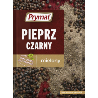 Pieprz czarny PRYMAT, mielony, 20g