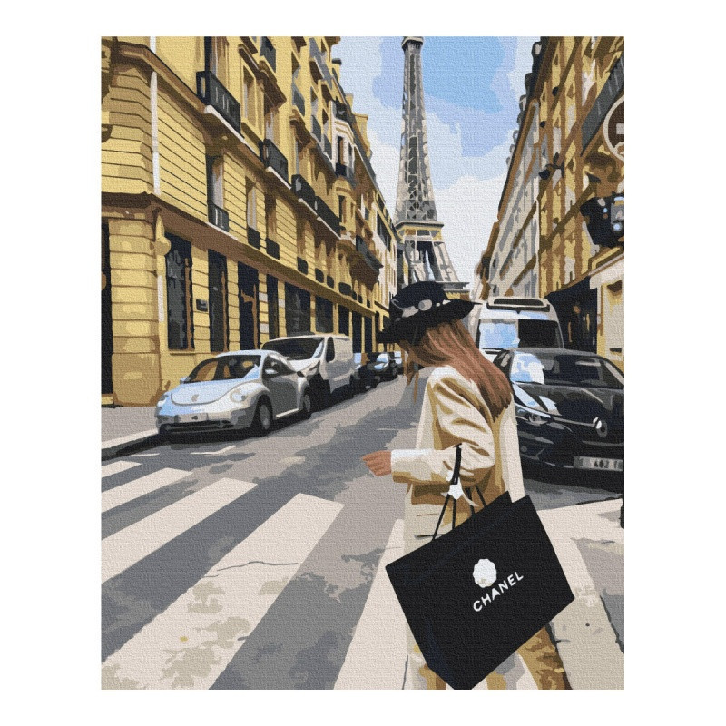 Malowanie po numerach BRUSHME, 40x50 cm, paryski tydzień mody, 1 szt., w pudełku
