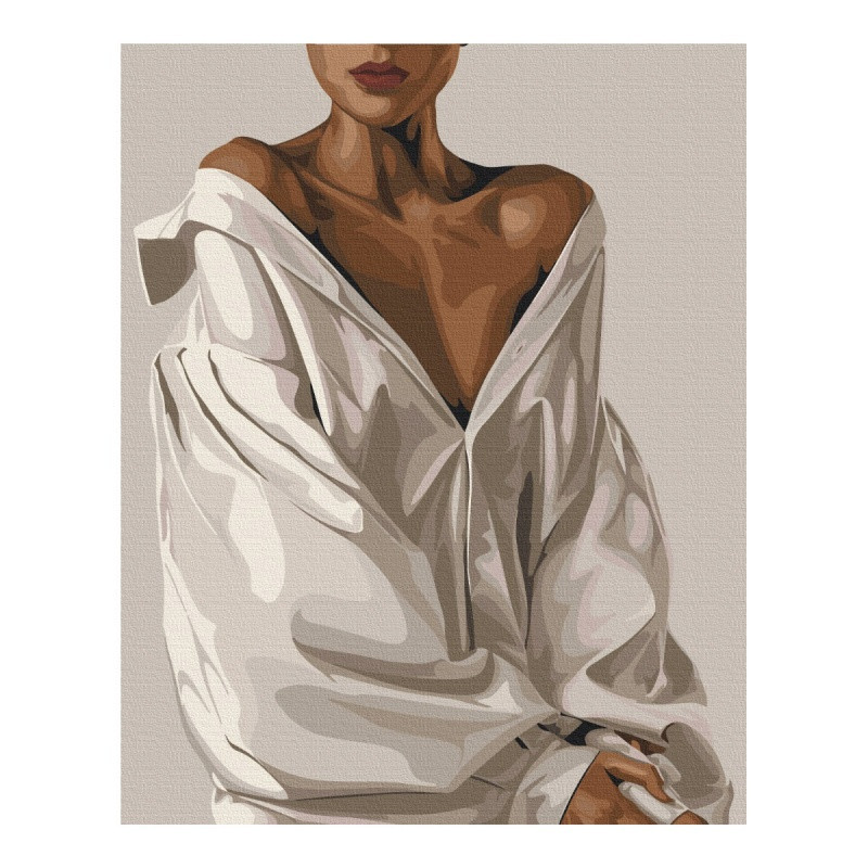 Malowanie po numerach BRUSHME, 40x50 cm, elegancka pokusa, 1 szt., w pudełku